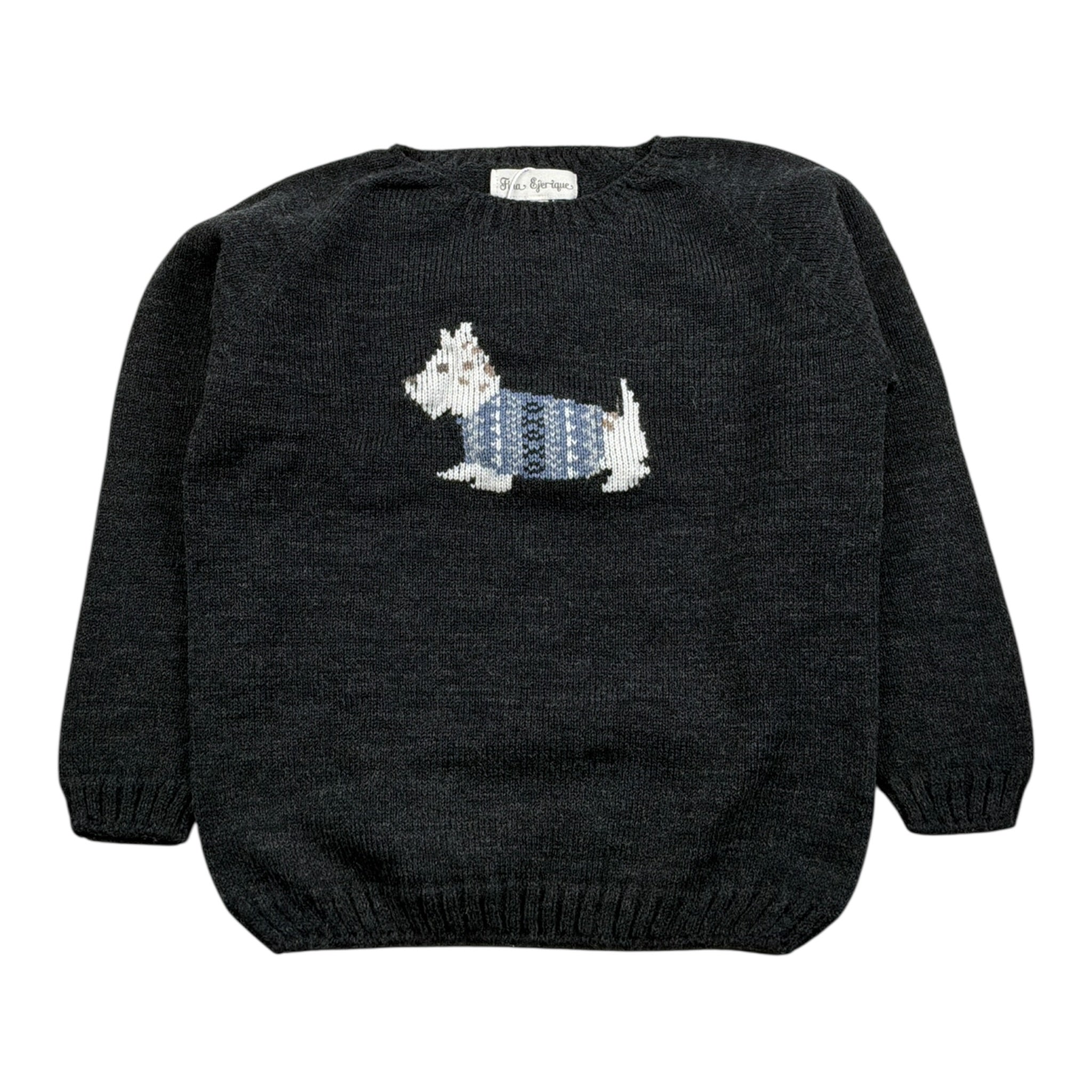 Fina Ejerique Maglia tinta unita con Stampa Grigio per Bambino O25B03MAR GRIGIO FINA EJERIQUE 