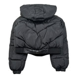 Freddy Giubbino tinta unita con Zip E Cappuccio Nero per Bambina FR2077 NERO FREDDY 