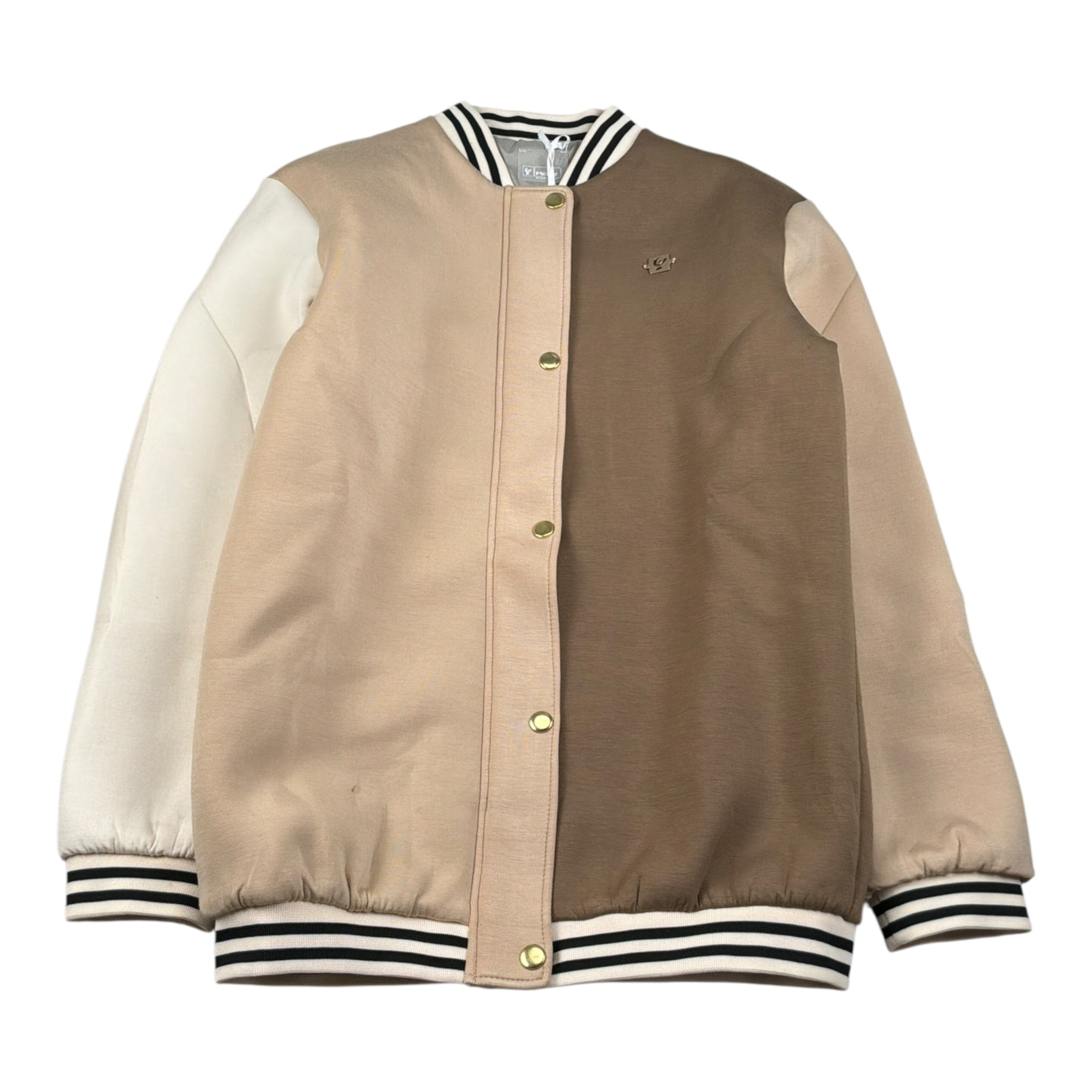 Freddy Giubbino Bicolore con Bottoni Beige per Bambina FR2098 BEIGE FREDDY 