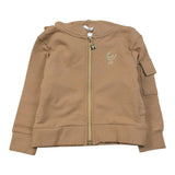 Freddy Felpa tinta unita con Zip E Cappuccio Cammello per Bambina FR2188 CAMMELLO FREDDY 