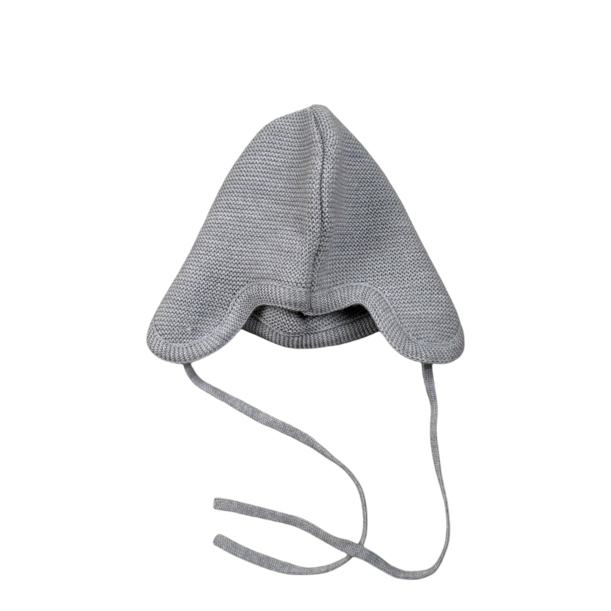Frilo Cappello tinta unita con Ricami Grigio per Neonato 31359007 GRIGIO FRILO 