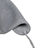 Frilo Cappello tinta unita con Ricami Grigio per Neonato 31359007 GRIGIO FRILO 