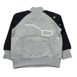 Monnalisa Felpa con Zip tinta unita con Stampe Grigio per Bambino 252801 GRIGIO MONNALISA 