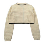 Fun & Fun Cardigan tinta unita con Ricami Crema per Bambina FCBJK01894 CREMA FUN & FUN 