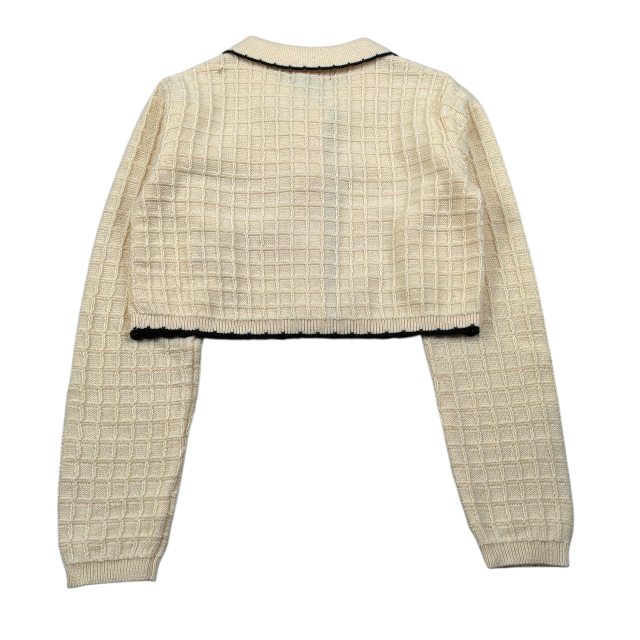 Fun & Fun Cardigan tinta unita con Ricami Crema per Bambina FCBJK01894 CREMA FUN & FUN 