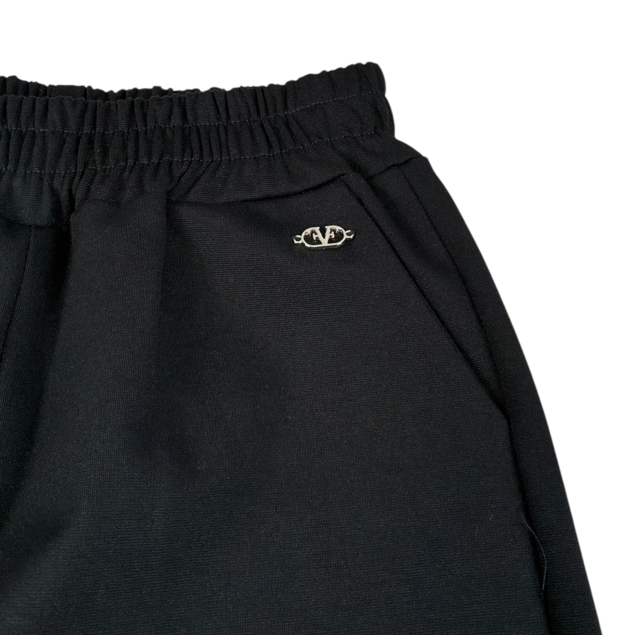 Fun & Fun Pantalone tinta unita Modello Palazzo Nero per Bambina FCJPT02172 NERO FUN & FUN 