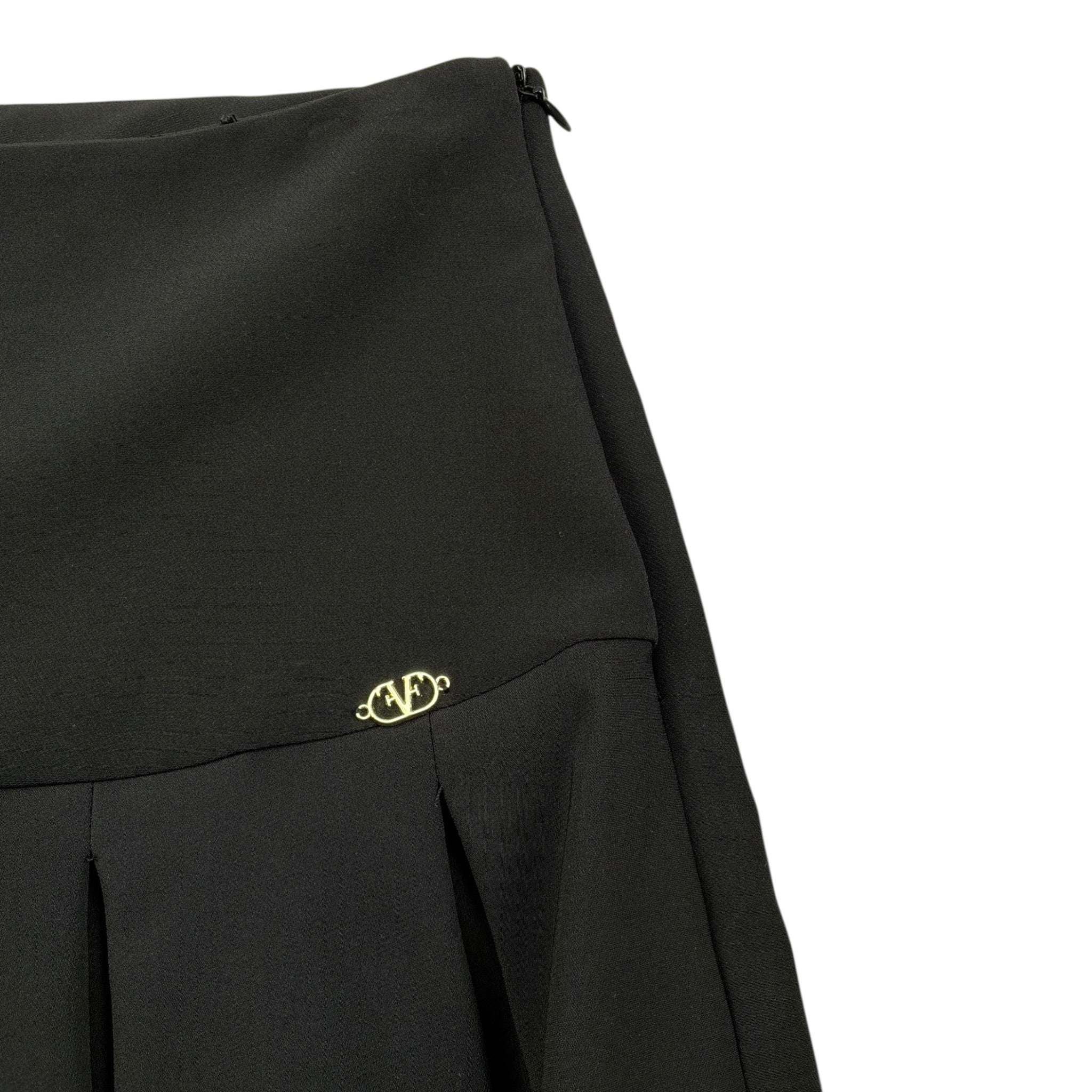 Fun & Fun Short tinta unita con Zip Nero per Bambina FJSK02061 NERO FUN & FUN 