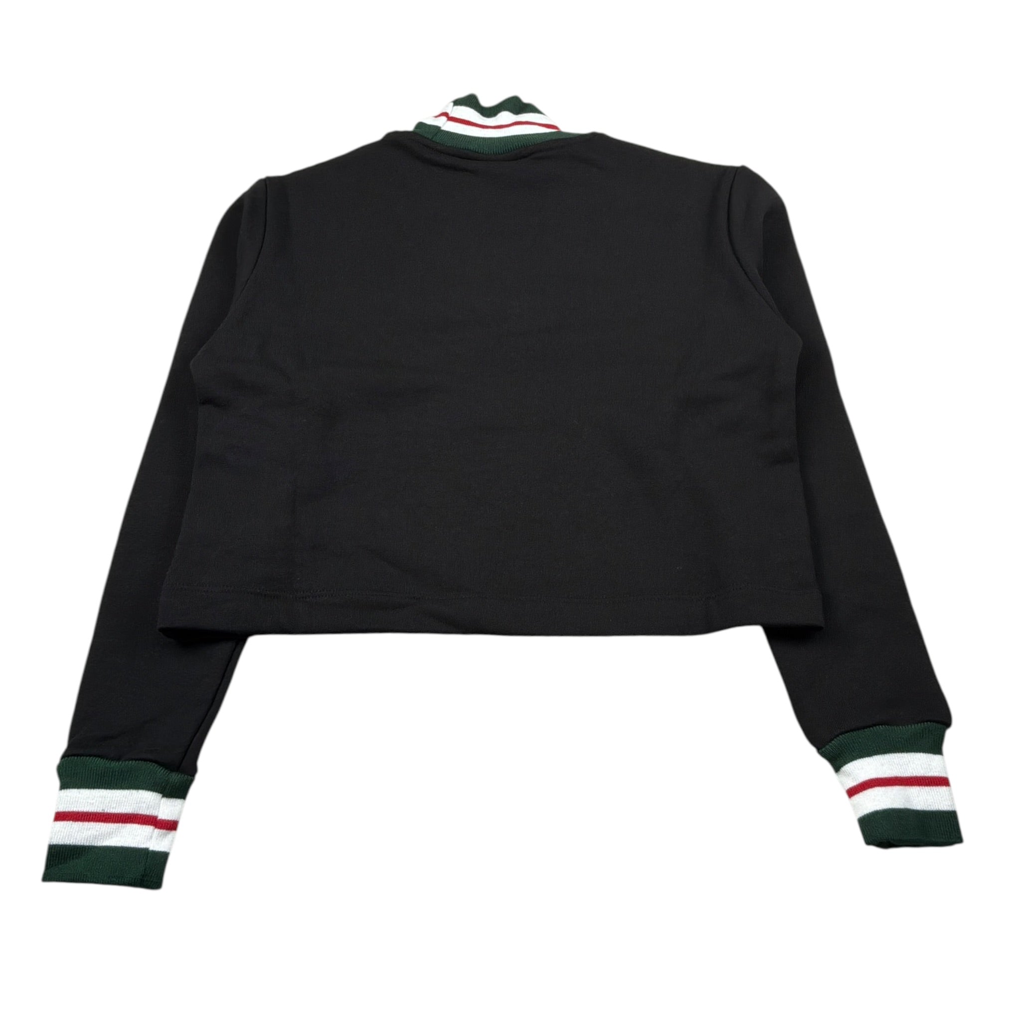 Gabriella Gucci Felpa Chiusa Mezzocollo tinta unita con Logo Nero per Bambina GK049 NERO GABRIELLA GUCCI 