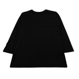 Gabriella Gucci Shirt Girocollo tinta unita con Logo Nero per Bambina GK065 NERO GABRIELLA GUCCI 