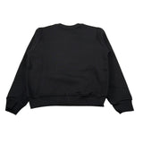 Gabriella Gucci Felpa Chiusa Girocollo tinta unita con Logo Nero per Bambina GK071 NERO  