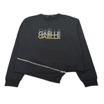 Gaelle Felpa Chiusa Girocollo Tnta Unita con Stampa Nero per Bambina 2741F00611 NERO GAELLE 