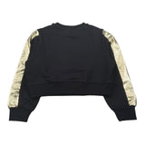 Gaelle Felpa Chiusa Girocollo tinta unita con Stampa Nero per Bambina 2741FY00631 NERO GAELLE 