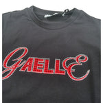 Gaelle Shirt Girocollo tinta unita con Stampe Nero per Bambina 2741M00579 NERO GAELLE 