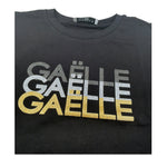 Gaelle Shirt Girocollo tinta unita con Stampe Nero per Bambina 2741M00610 NERO GAELLE 