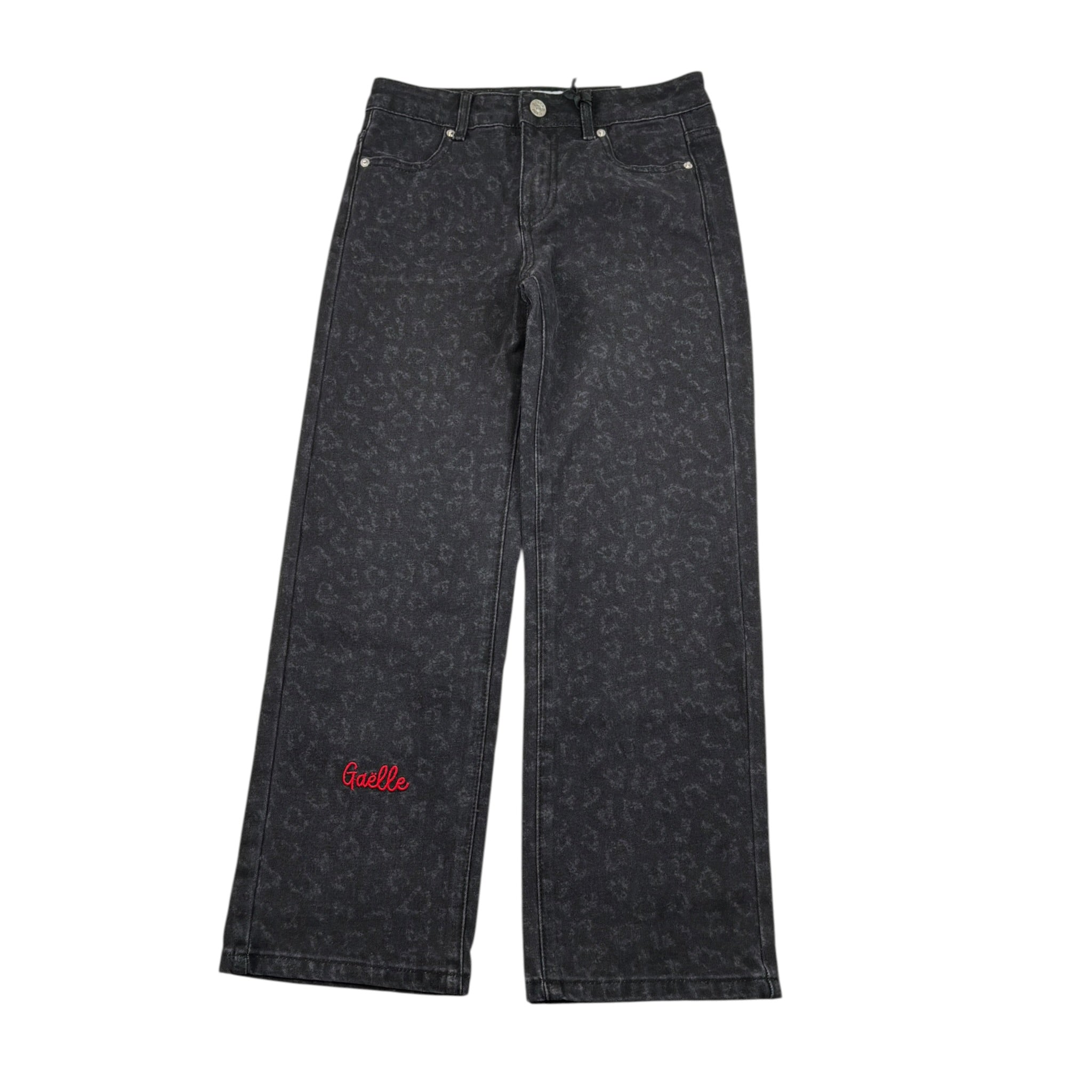 Gaelle Jeans tinta unita con Girovita Regolabile Nero per Bambina 2741PD00551 NERO GAELLE 
