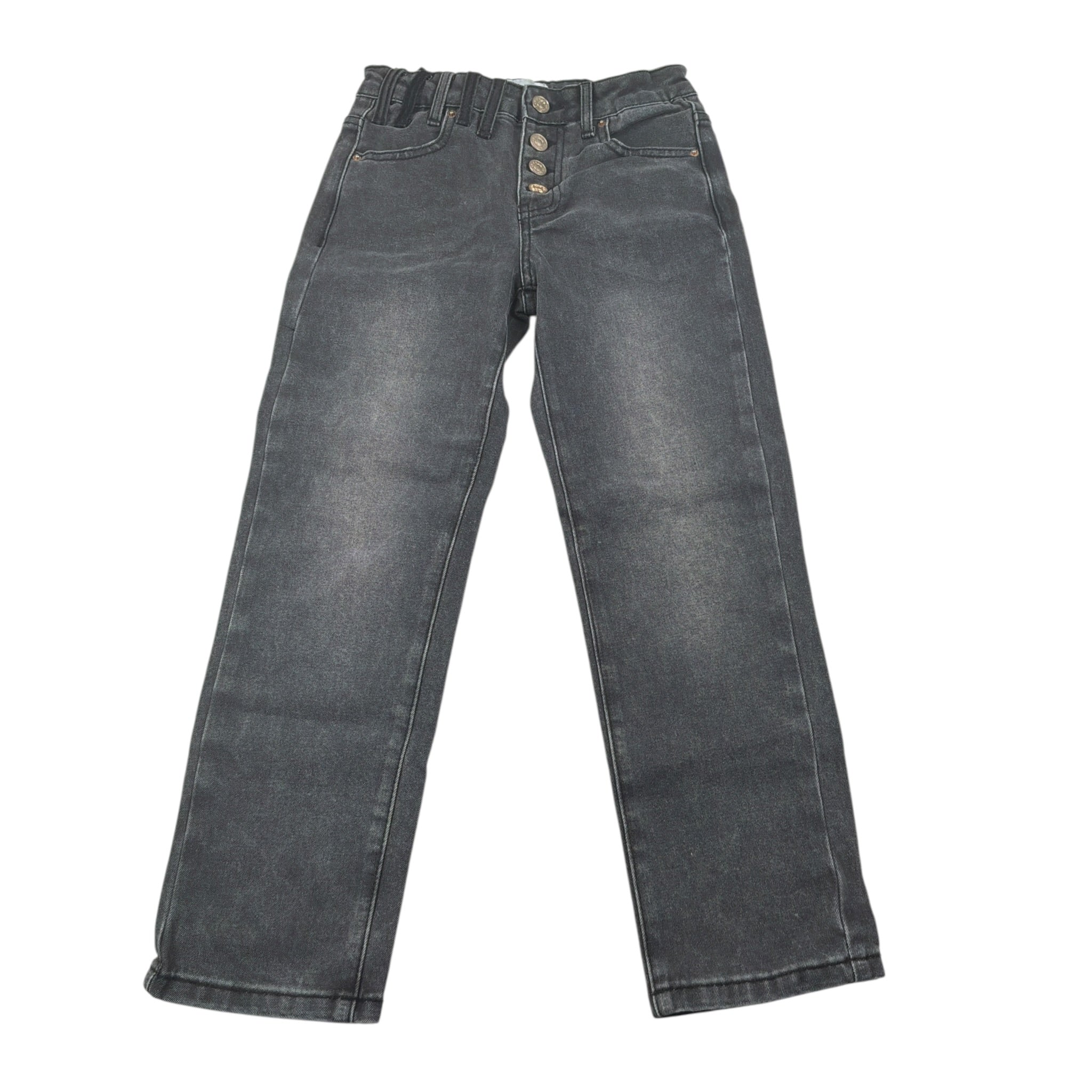 Gaelle Jeans tinta unita con Girovita Regolabile Nero per Bambina 2741PD00553 NERO GAELLE 