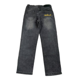 Gaelle Jeans tinta unita con Girovita Regolabile Nero per Bambina 2741PD00553 NERO GAELLE 