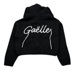 Gaelle Felpa In Maglia con Zip E Cappuccio tinta unita Nero per Bambina 2741WY00569 NERO GAELLE 