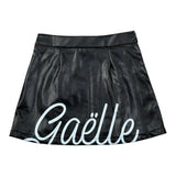 Gaelle Gonna Ecopelle tinta unita con Stampa Nero per Bambina 2742G00578 NERO GAELLE 