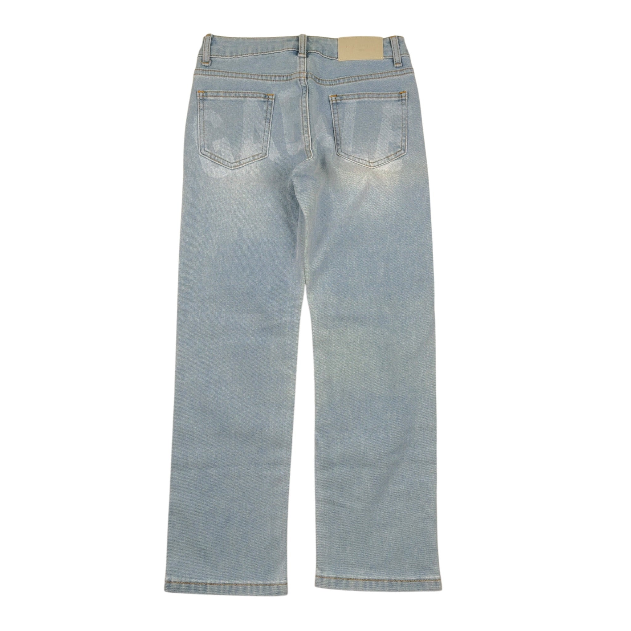 Gaelle Jeans tinta unita con Girovita Regolabile Azzurro per Bambina 2745PD00313 AZZURRO GAELLE 