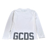 Gcds Shirt tinta unita con Logo Bianco per Bambina B2JU2217BA3 BIANCO GCDS 