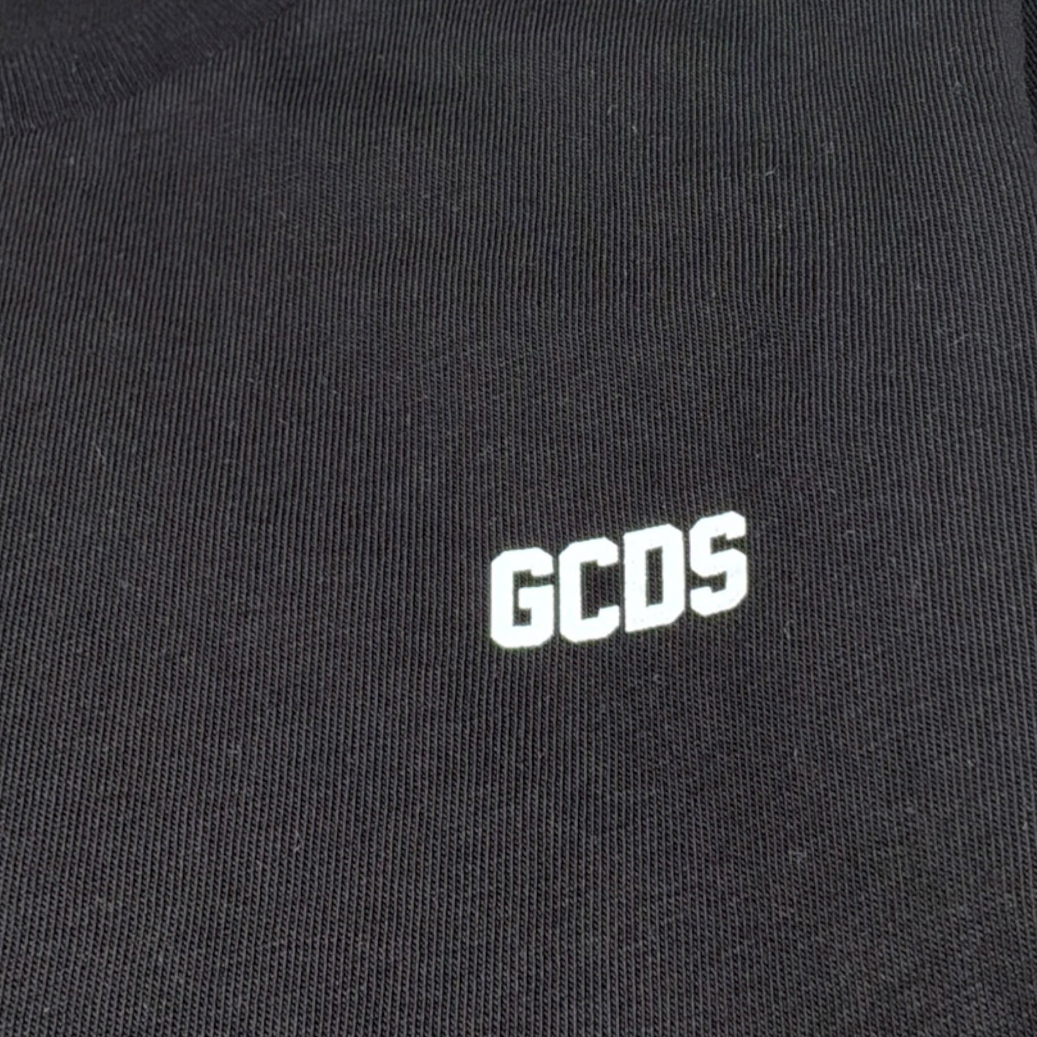Gcds Shirt tinta unita con Logo Nero per Bambina B2JU2217BA3 NERO GCDS 