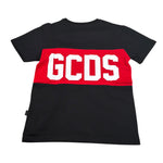 Gcds T-Shirt tinta unita con Logo Nero per Bambina B2JU2329JF1 NERO GCDS 
