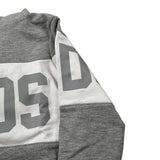 Gcds Felpa tinta unita con Cappuccio E Stampa Grigio per Bambino B2KU1926BA2X GRIGIO GCDS 