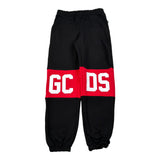 Gcds Pantalone Modello Tuta tinta unita con Logo Nero per Bambino B2KU3017BA2 NERO GCDS 