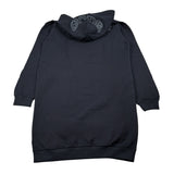 Gcds Abito Felpa Manica Lunga con Cappuccio tinta unita Nero per Bambina B2KW108BA5 NERO GCDS 