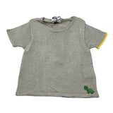 Gensami T-Shirt Girocollo tinta unita con Ricami Verde per Neonato GIR01 VERDE GENSAMI 