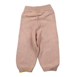 Gensami Pantalone In Maglia tinta unita con Ricami Rosa per Neonata PT01B ROSA GENSAMI 