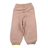 Gensami Pantalone In Maglia tinta unita con Ricami Rosa per Neonata PT01B ROSA GENSAMI 