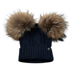 Gio Higuamy Cappello tinta unita con Pon Pon Blu per Bambino CT0228A2 BLU GIO HIGUAMY 