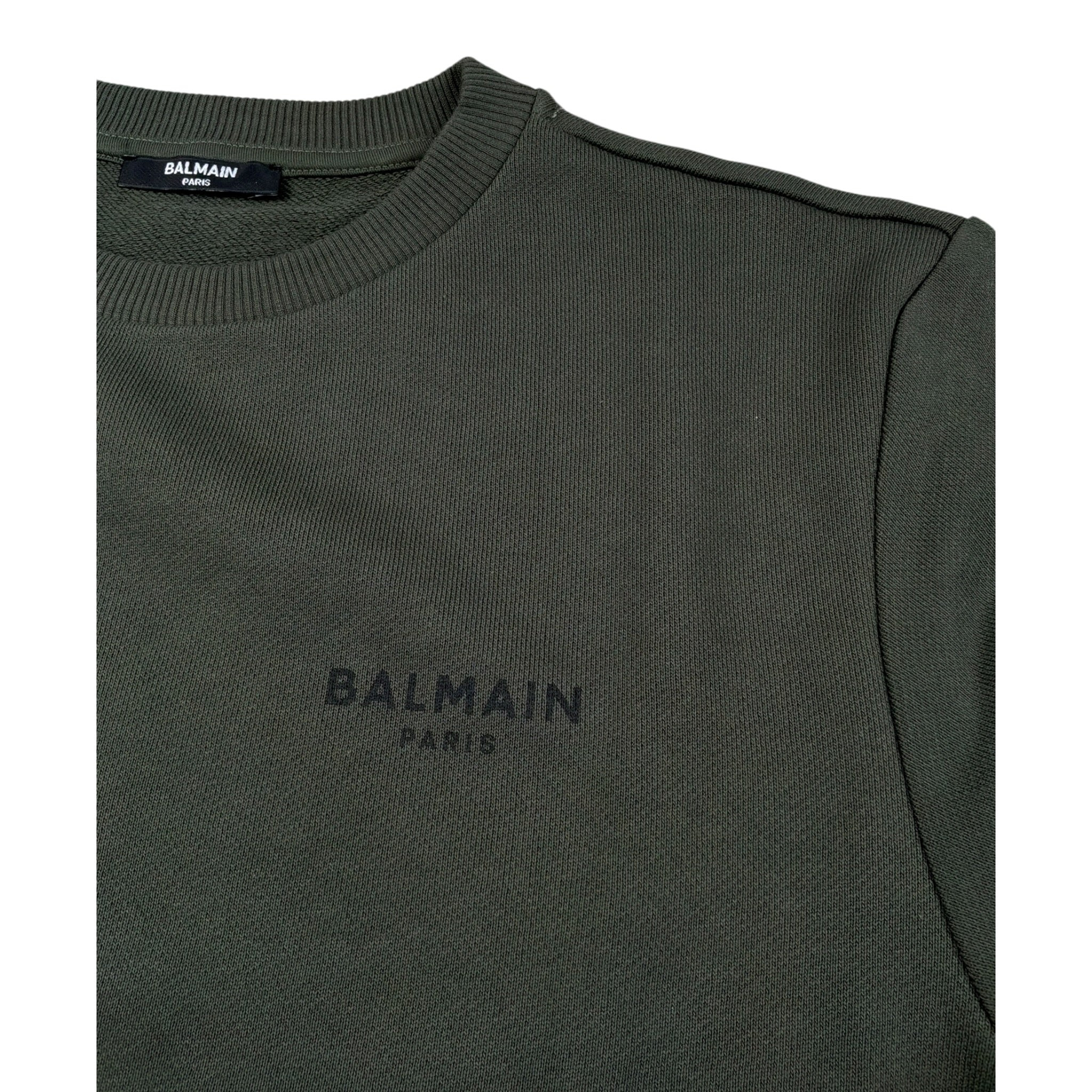 Givenchy Felpa Chiusa Girocollo tinta unita con Logo Verde per Bambino BX4P30O VERDE GIVENCHY 