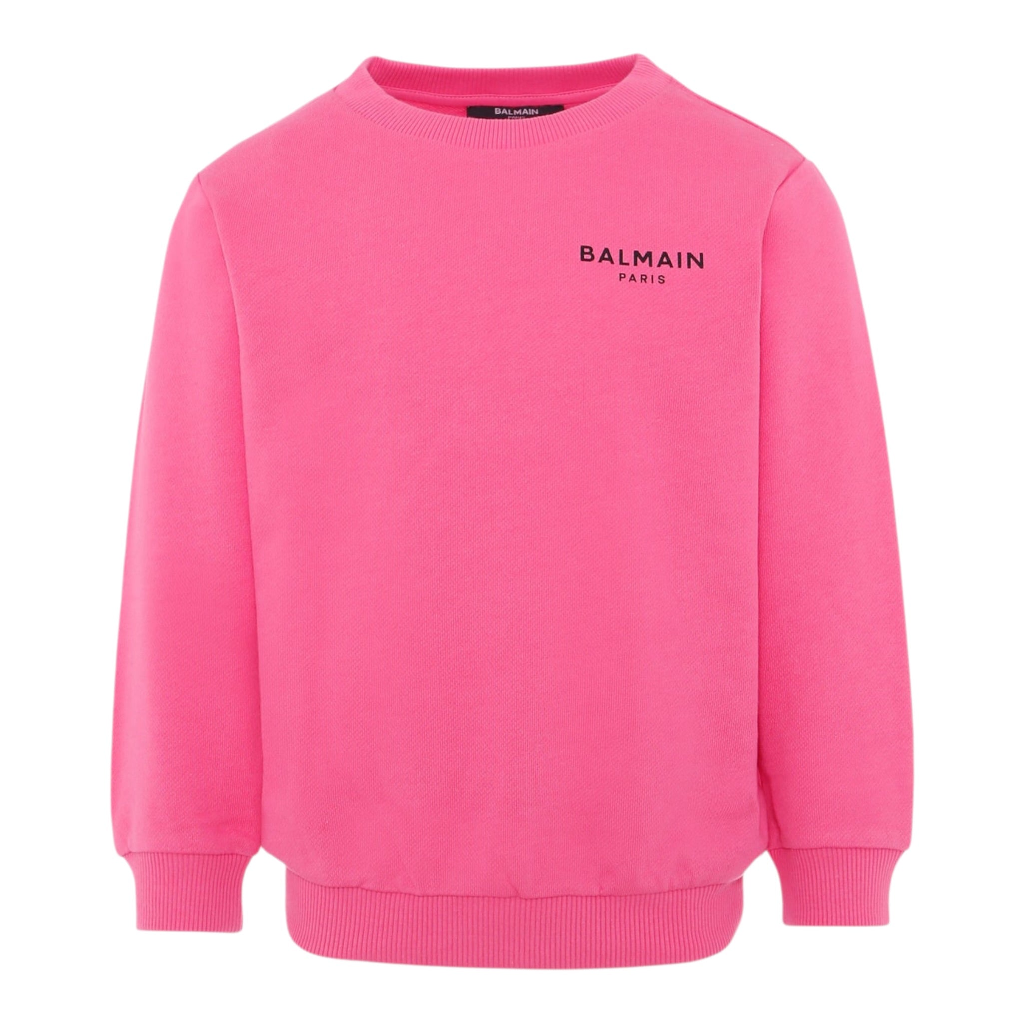Givenchy Felpa Chiusa Girocollo tinta unita con Logo Rosa per Bambina BX4P30 ROSA GIVENCHY 