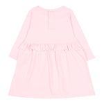 Givenchy Abito Manica Lunga tinta unita con Logo Rosa per Bambina H30899J ROSA GIVENCHY 