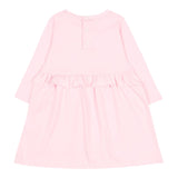 Givenchy Abito Manica Lunga tinta unita con Logo Rosa per Bambina H30899J ROSA GIVENCHY 