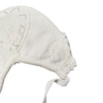 Granlei Cappello tinta unita con Ricami Panna per Neonata 542 PANNA GRANLEI 