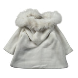 Mac Ilusion Cappotto tinta unita con Cappuccio Panna per Neonata 9098H PANNA MAC  ILUSION 