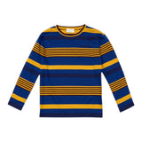 Gucci Shirt Girocollo Fantasia A Righe Blu per Bambino 825256 BLU GUCCI 