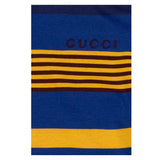 Gucci Shirt Girocollo Fantasia A Righe Blu per Bambino 825256 BLU GUCCI 
