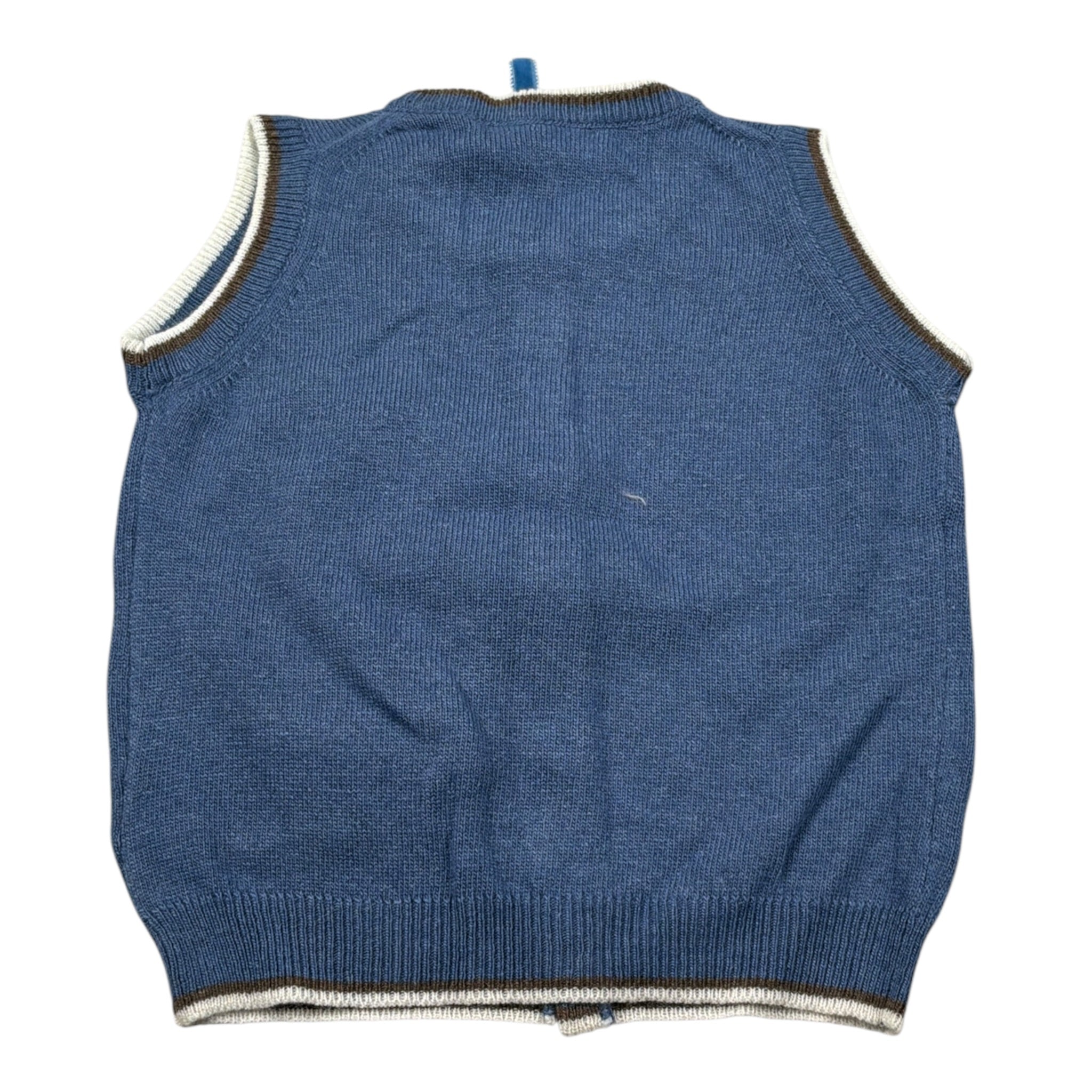 Guess Gilet tinta unita In Maglia Azzurro per Neonato 286201 AZZURRO GUESS 