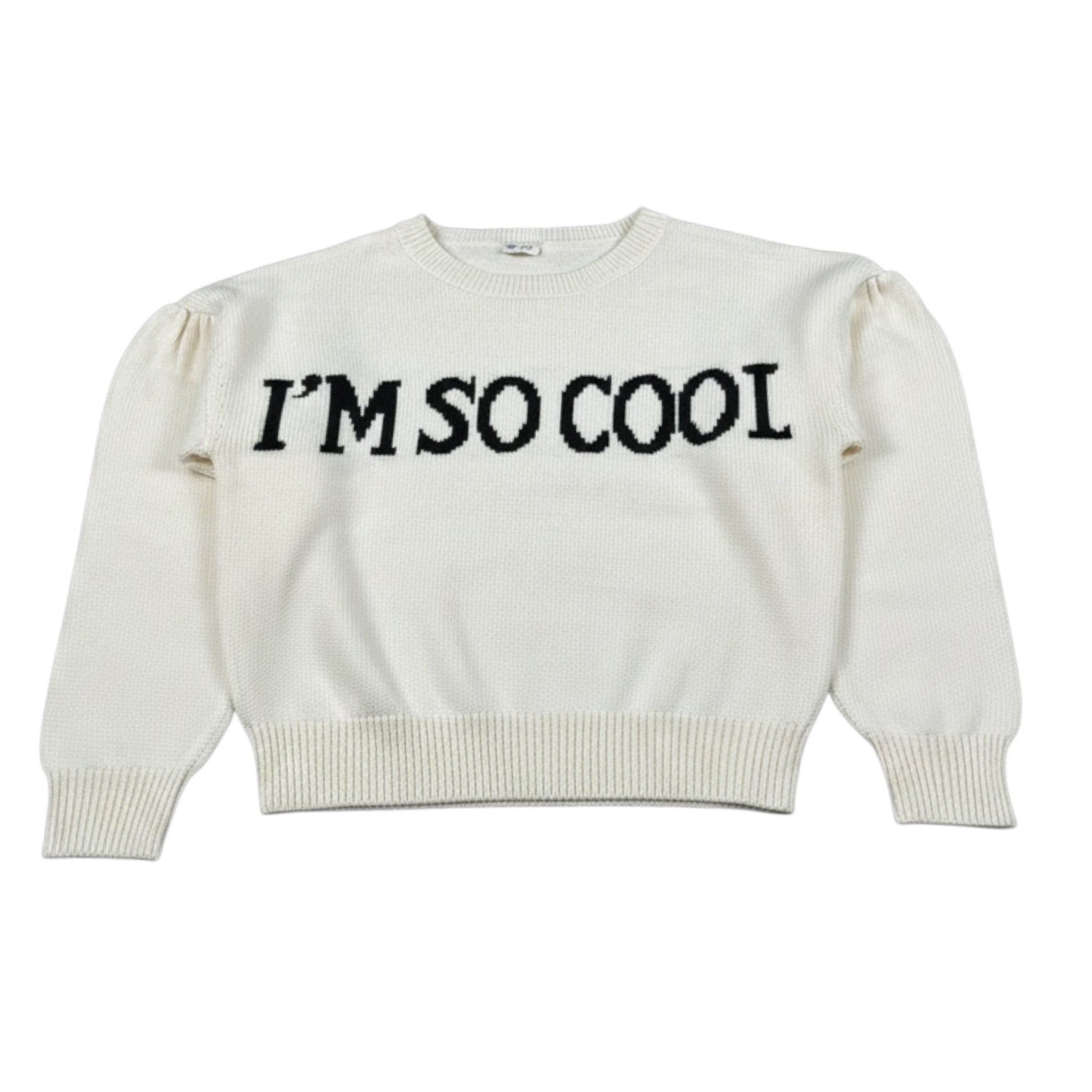 Monnalisa Maglia Girocollo tinta unita Panna per Bambina 798606 PANNA MONNALISA 