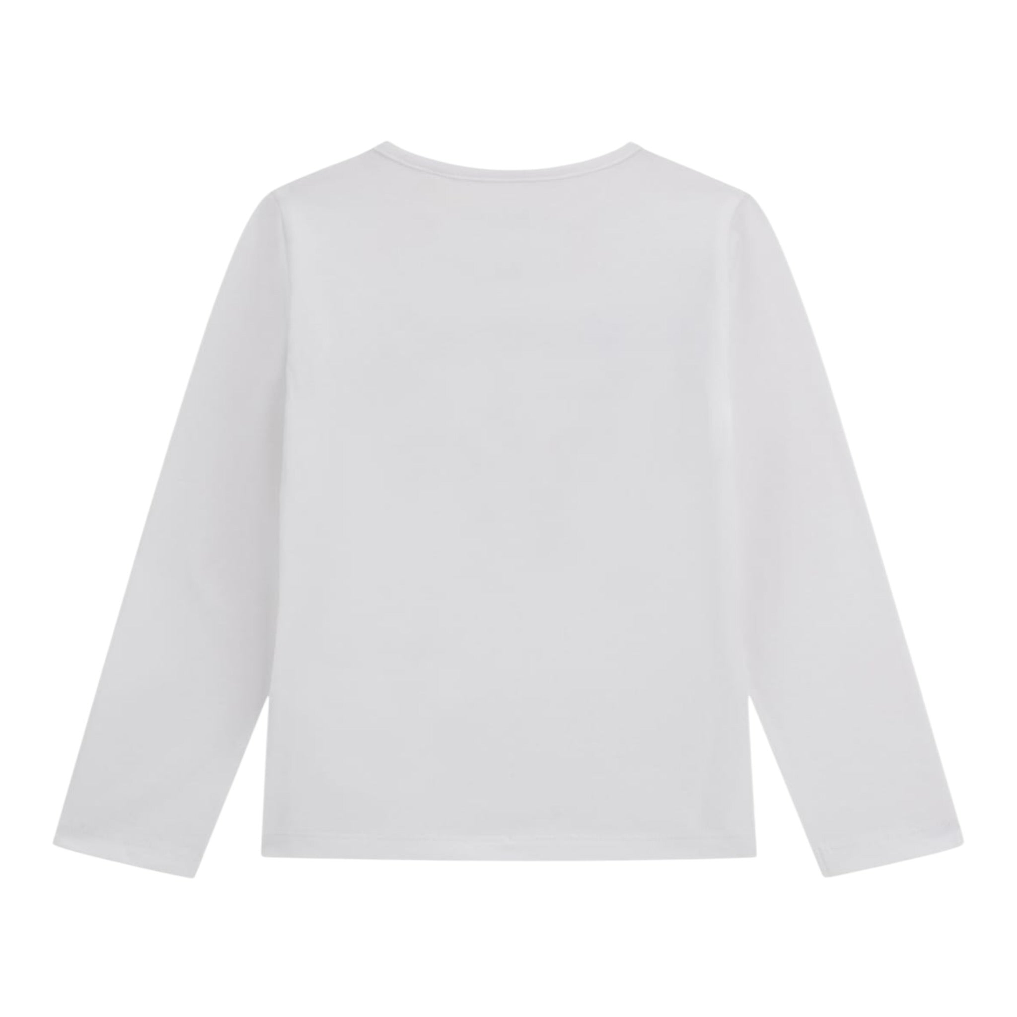 Guess Shirt Girocollo tinta unita con Stampe Bianco per Neonata A5BI02J1314 BIANCO GUESS 