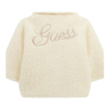 Guess Pelliccia tinta unita con Bottoni Panna per Neonata A5BL01WGIT0 PANNA GUESS 