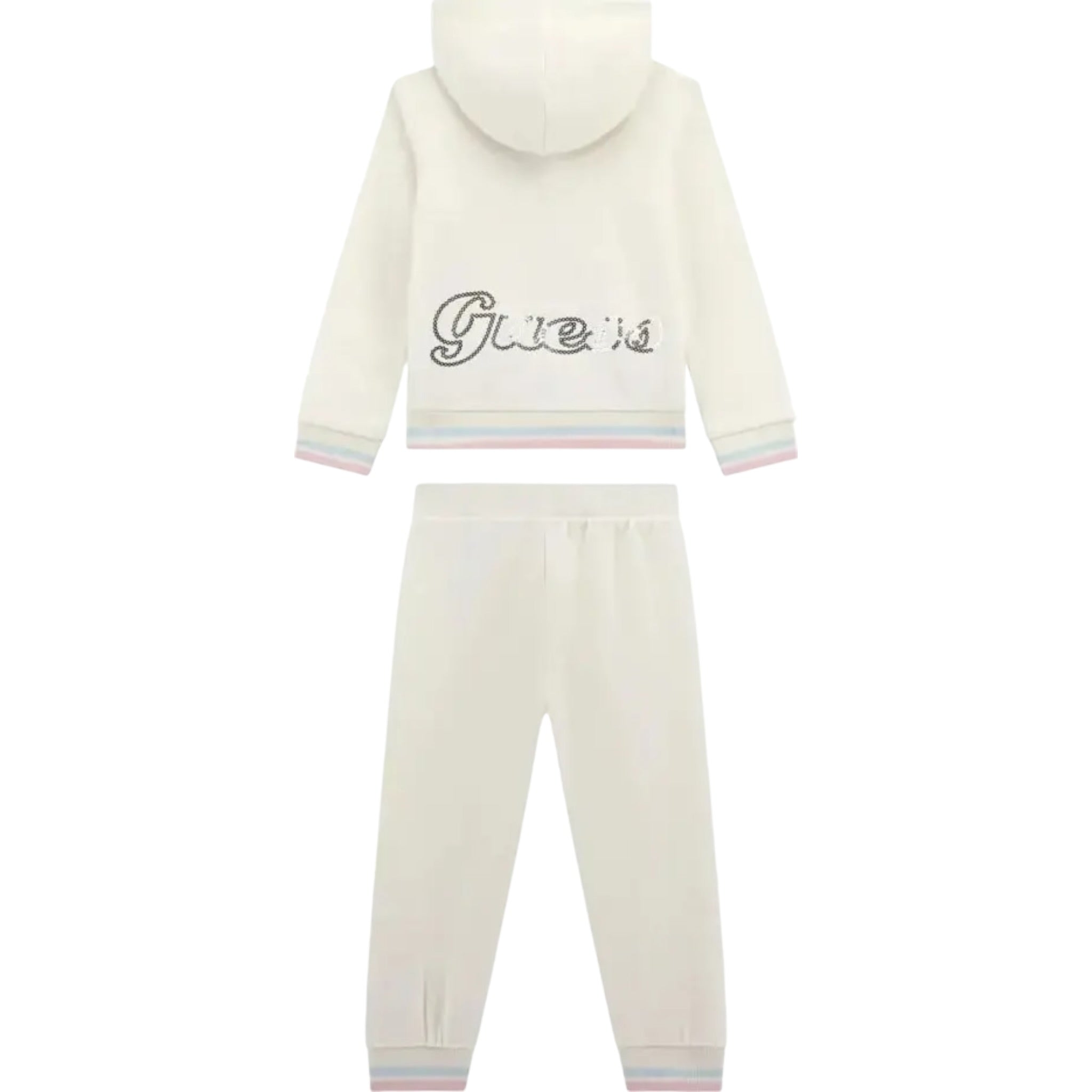 Guess Completo 2 Pezzi Felpa-Pantalone Panna per Neonata A5YG00KA6R4X PANNA GUESS 