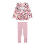Guess Completo 2 Pezzi Felpa-Leggins Rosa per Neonata A5YG01KA6R4 ROSA GUESS 