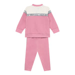 Guess Completo 2 Pezzi Felpa-Pantalone tinta unita Rosa per Neonata A5YG10KA654 ROSA GUESS 