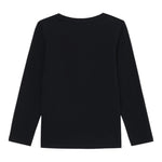 Guess Shirt Girocollo tinta unita con Stampe Nero per Neonata A5YI00K6YW4X NERO GUESS 
